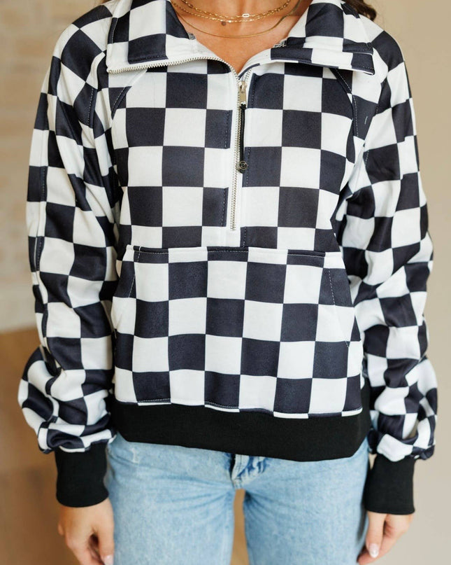 Checkerboard Pullover