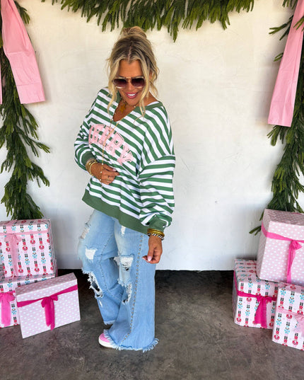 JOLLY & MERRY OVERSIZED PULLOVER