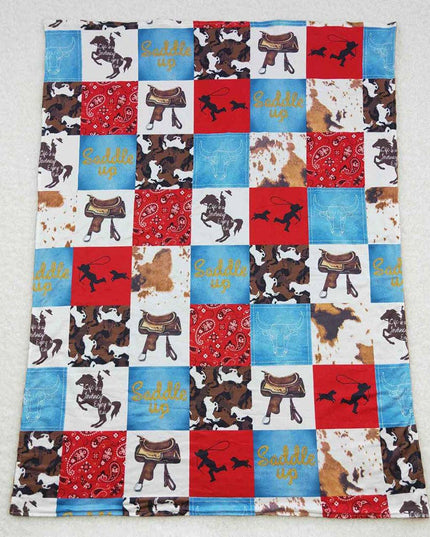 Baby Girls Horse Rodeo Western Blankets