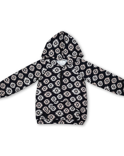 Khaki cactus rodeo western toddler kids hoodie