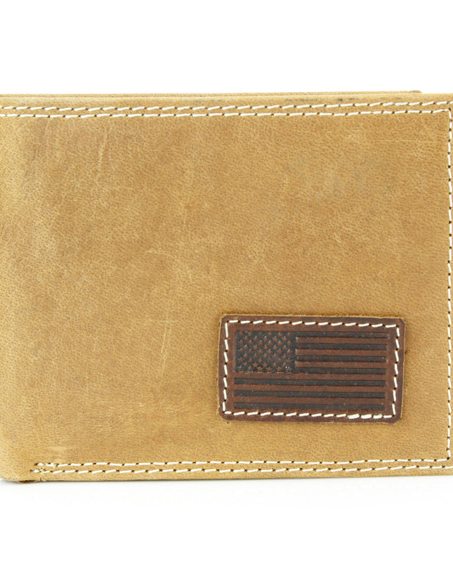 Bi-Fold Men’s Wallet with American Flag ABMW 25-2005
