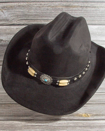 Western Concho Belt Strap Cowboy Hat