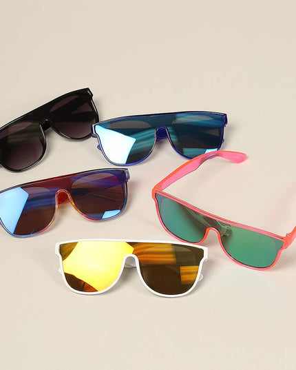 Kid's Flat Top Square Frame Sunglasses