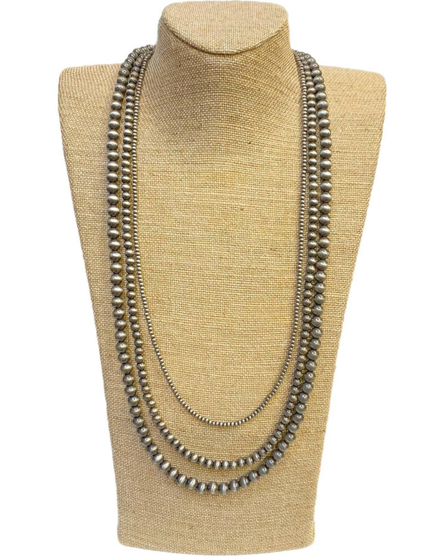 Triple Strand Beaded Layered Necklace