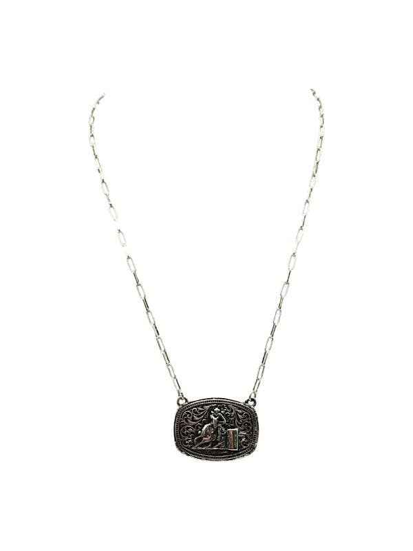 Western Barrel Racer Necklace