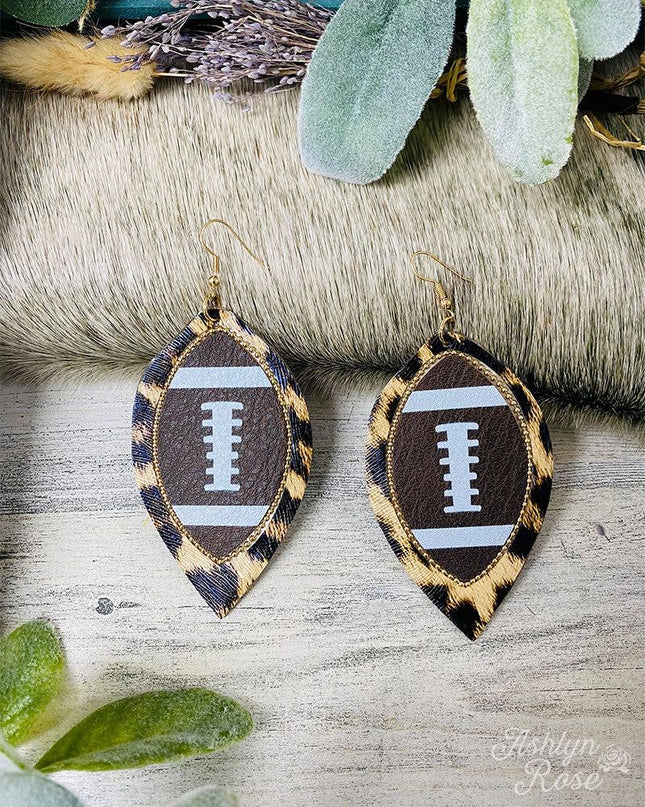 Stadium Spirit Football Earrings