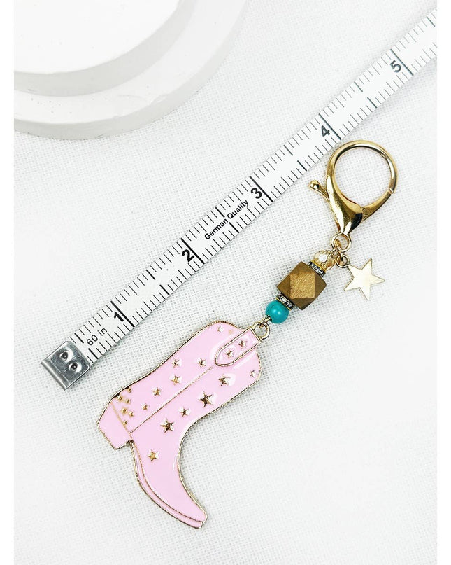 Western Theme Cowboy Boot Keychain