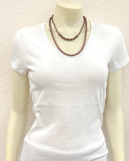 737056, 20" Handmade Copper Navajo Necklace