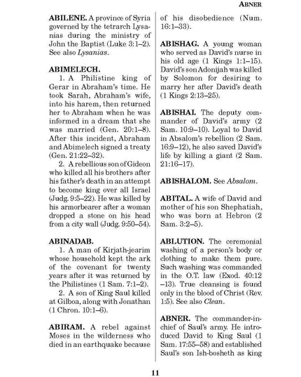 Pocket Bible Dictionary