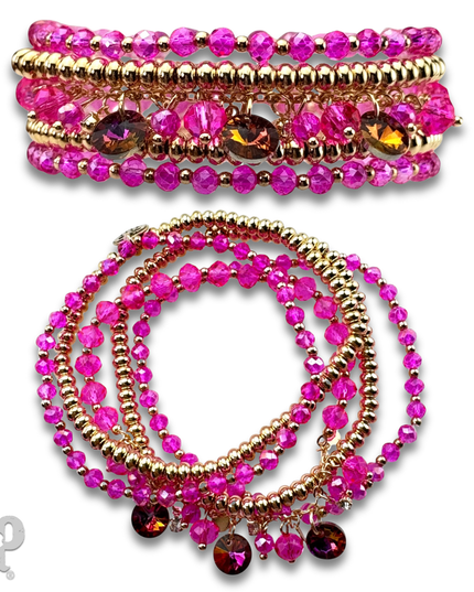 Rhinestone drops bracelet