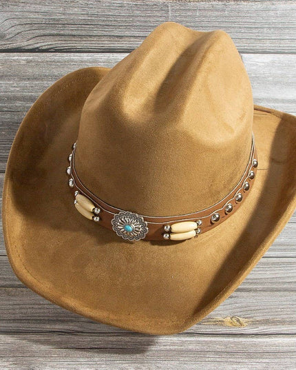 Western Concho Belt Strap Cowboy Hat