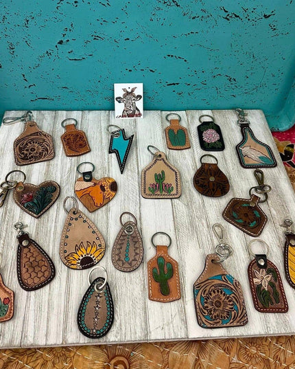 Small Tooled Keychain