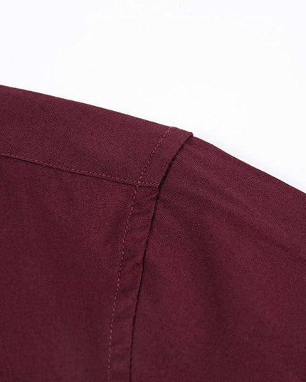 Mens Dress Shirts Long Sleeve Regular Fit Button Shirts-100