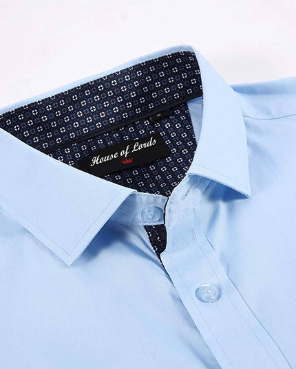 Mens Dress Shirts Long Sleeve Regular Fit Button Shirts-100