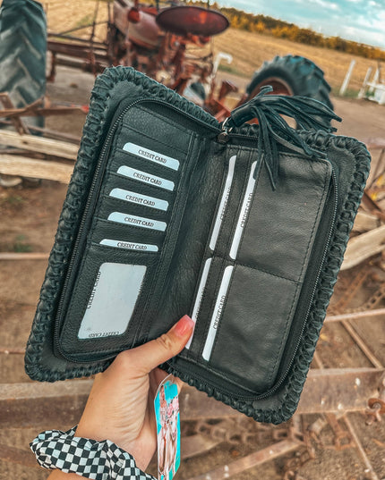 The Hazy Wesson (Black Leather) Wallet a Haute Southern Hyde