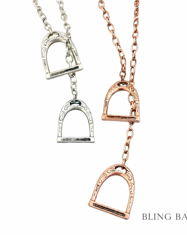 The Open Range Stirrup Necklace