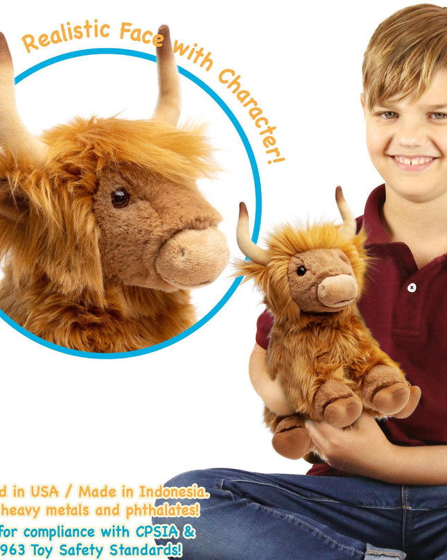 Henley The Highland Cow | 14 Inch Stuffed Animal Plush